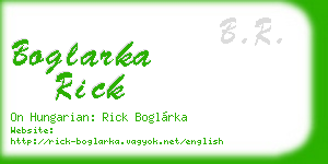 boglarka rick business card
